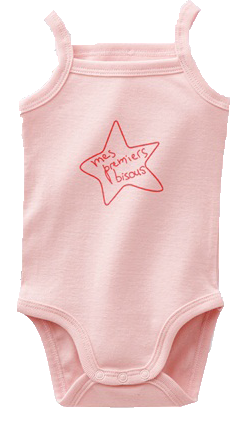 Pink baby knitwear bodysuit